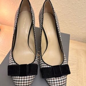 Ann Taylor Black and White Houndstooth Women's Shoes